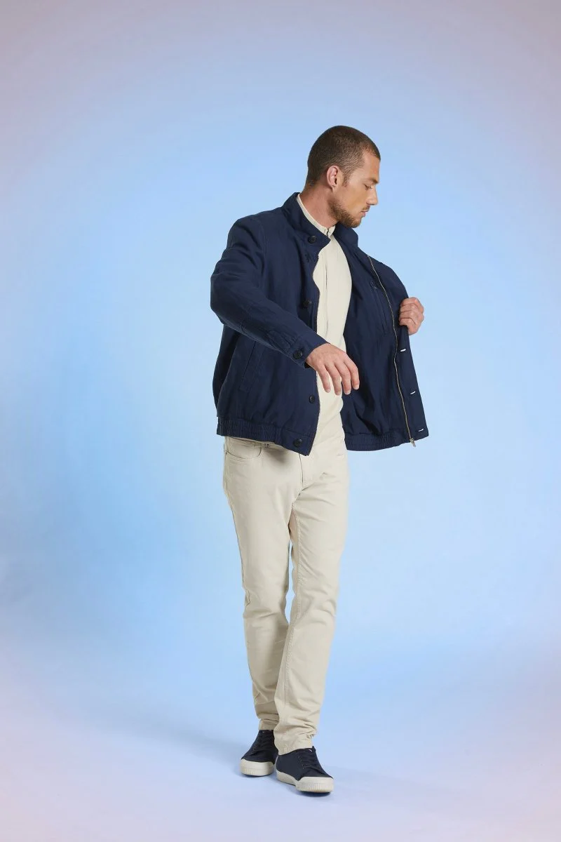 Blouson court en coton/lin BARCELONE - Image 4