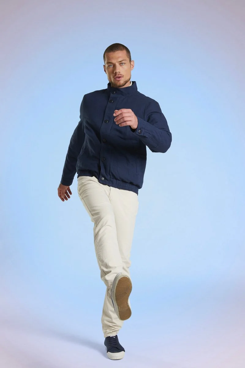 Blouson court en coton/lin BARCELONE - Image 5