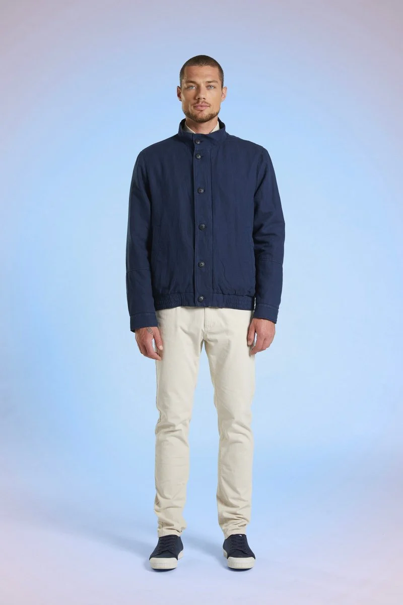 Blouson court en coton/lin BARCELONE - Image 7