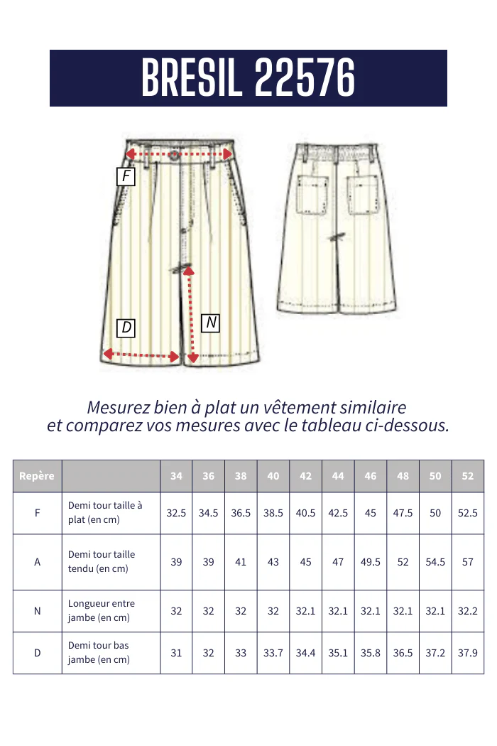 Bermuda élastiqué dos en jacquard BRESIL - Image 6