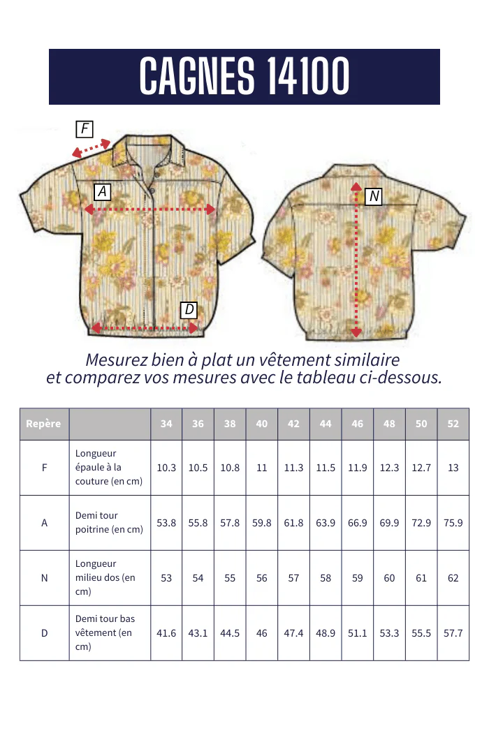 Chemise avec bas élastiqué CAGNES - Image 6