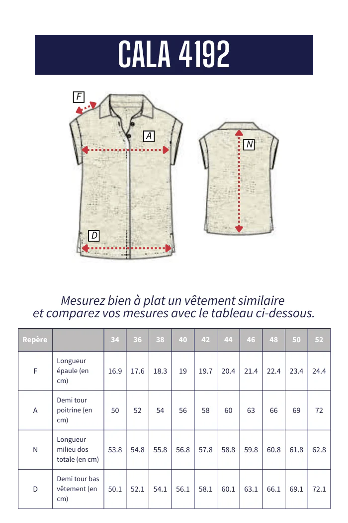 Chemise sans manches avec motifs ajourés CALA - Image 7
