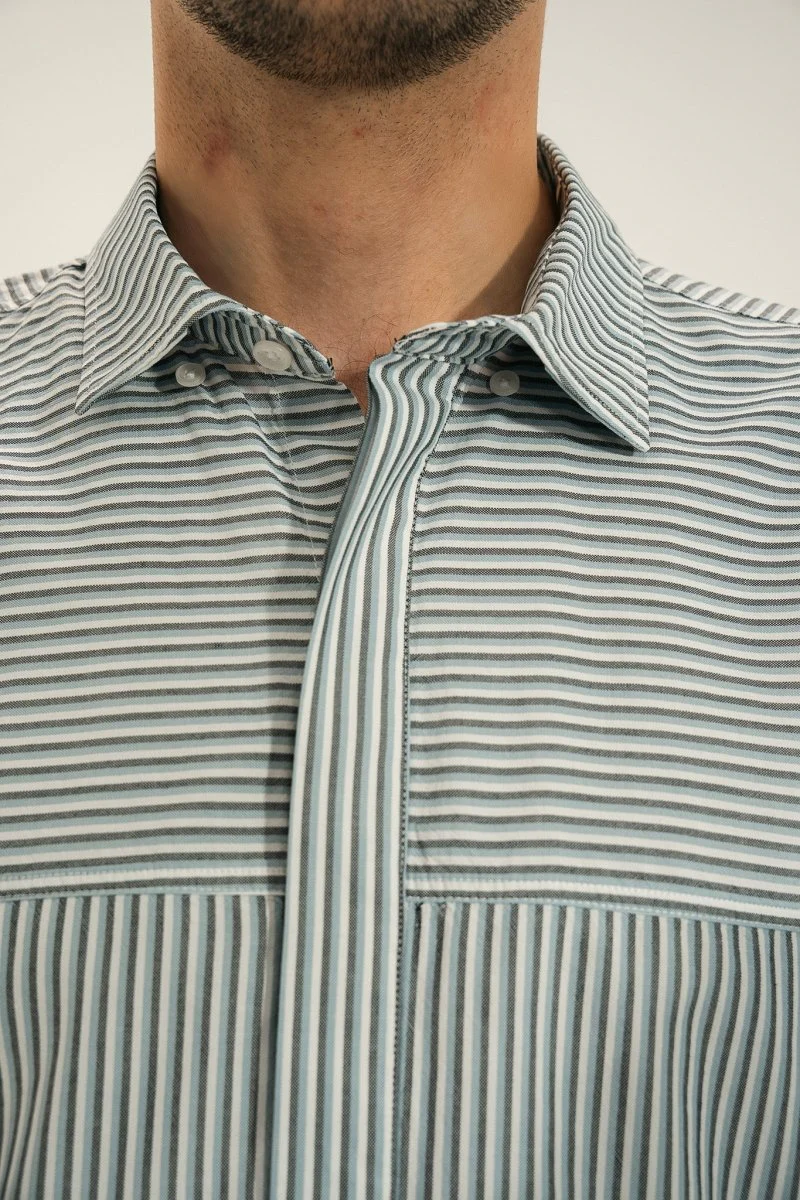 Chemise découpes graphiques CANTO - Image 7