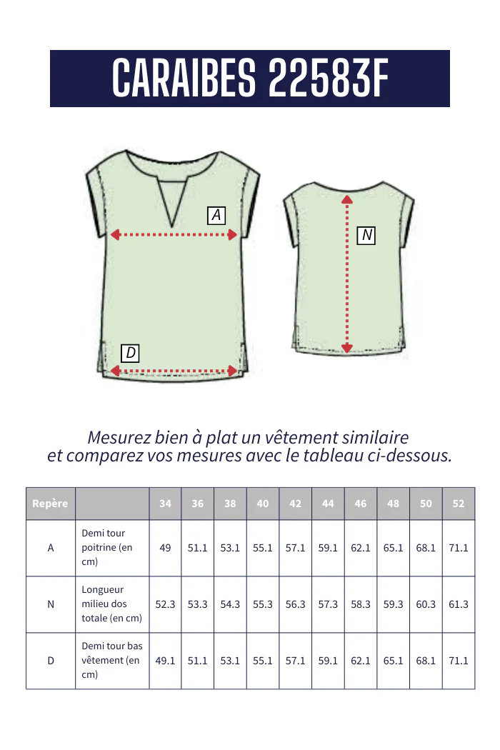 Top sans manches encolure V CARAIBES - Image 6