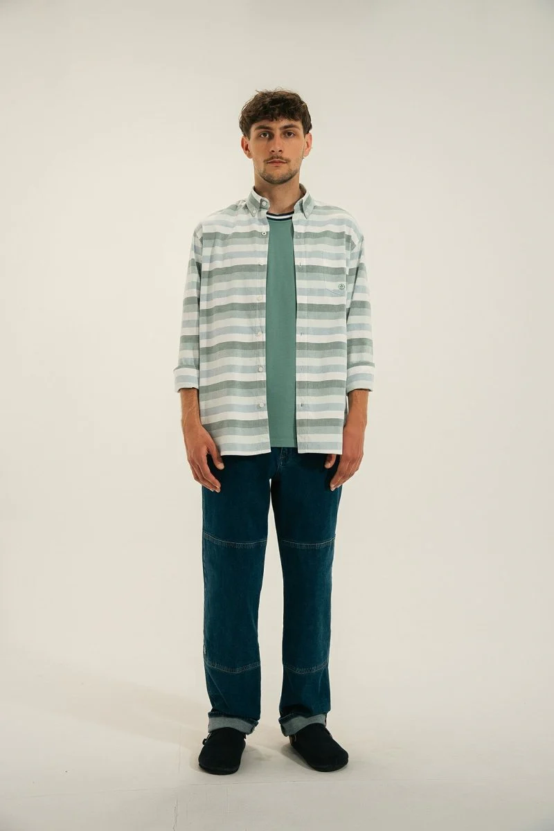 Chemise larges rayures COPILO - Image 3