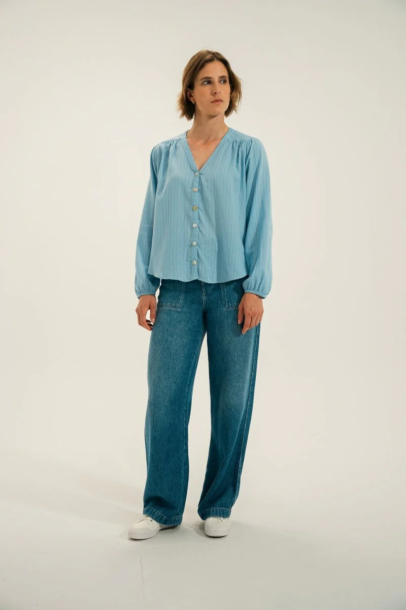 Chemise en crêpe de coton CORAIL - Image 2