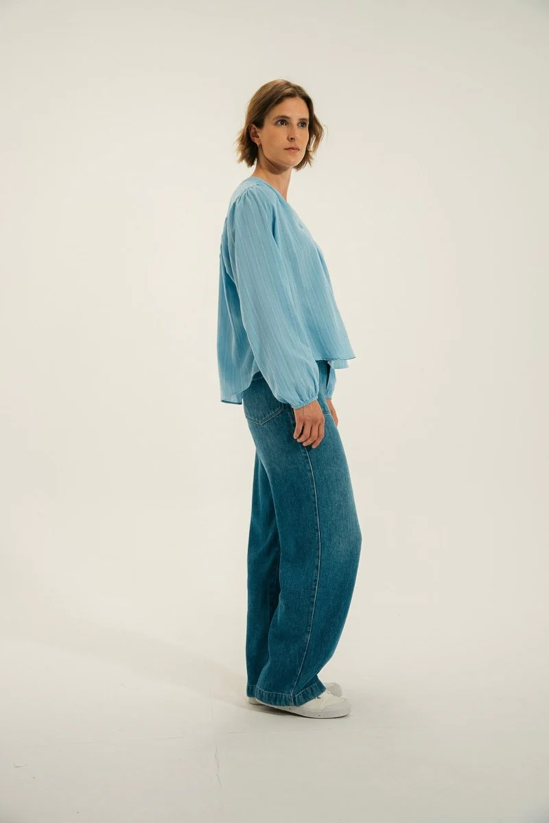 Chemise en crêpe de coton CORAIL - Image 3