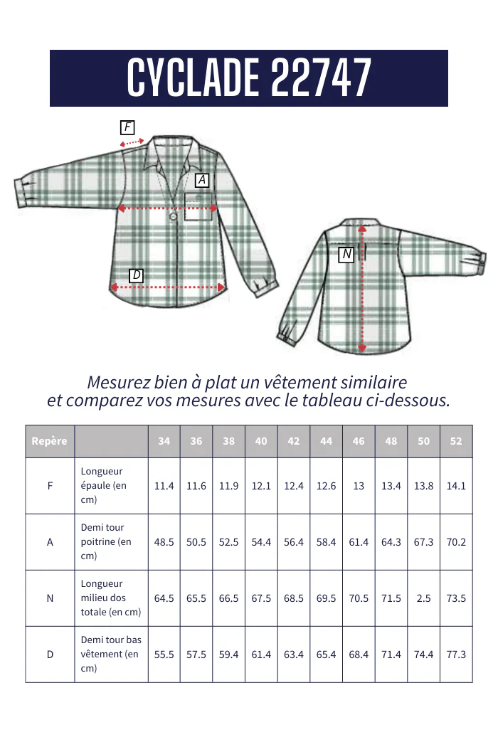 Chemise à carreaux CYCLADE - Image 7