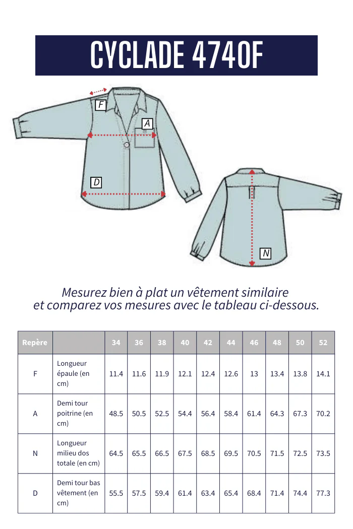 Chemise en lin gaufré CYCLADE - Image 7