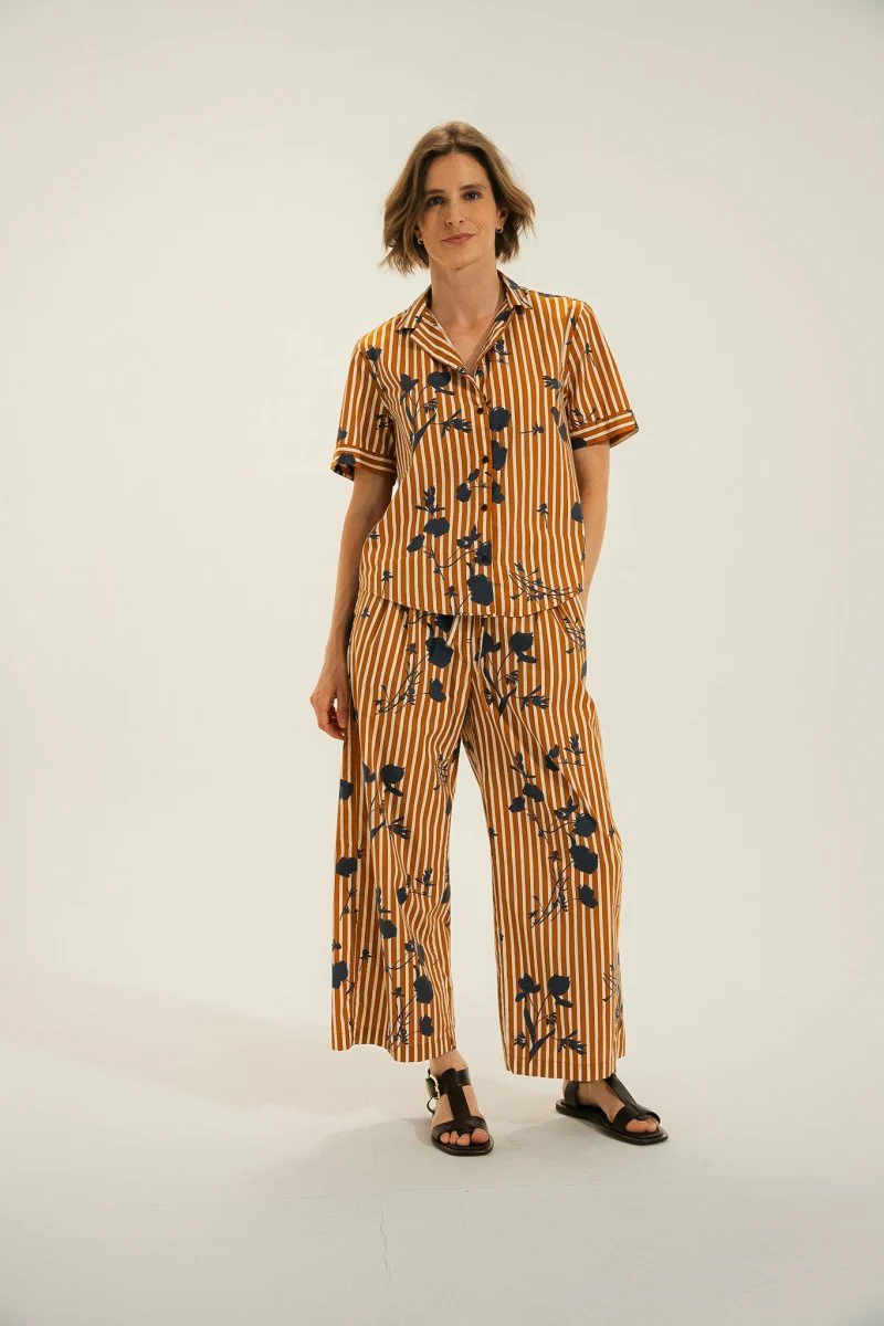 Chemise avec col italien CYTHERE