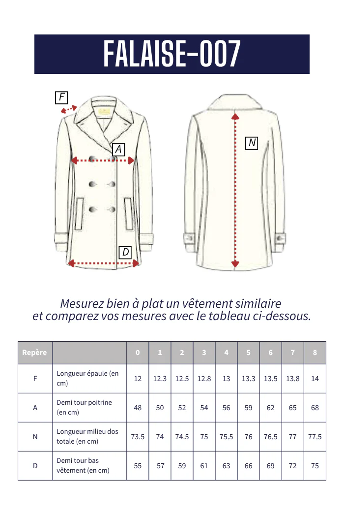 Caban en drap de laine FALAISE - Image 10
