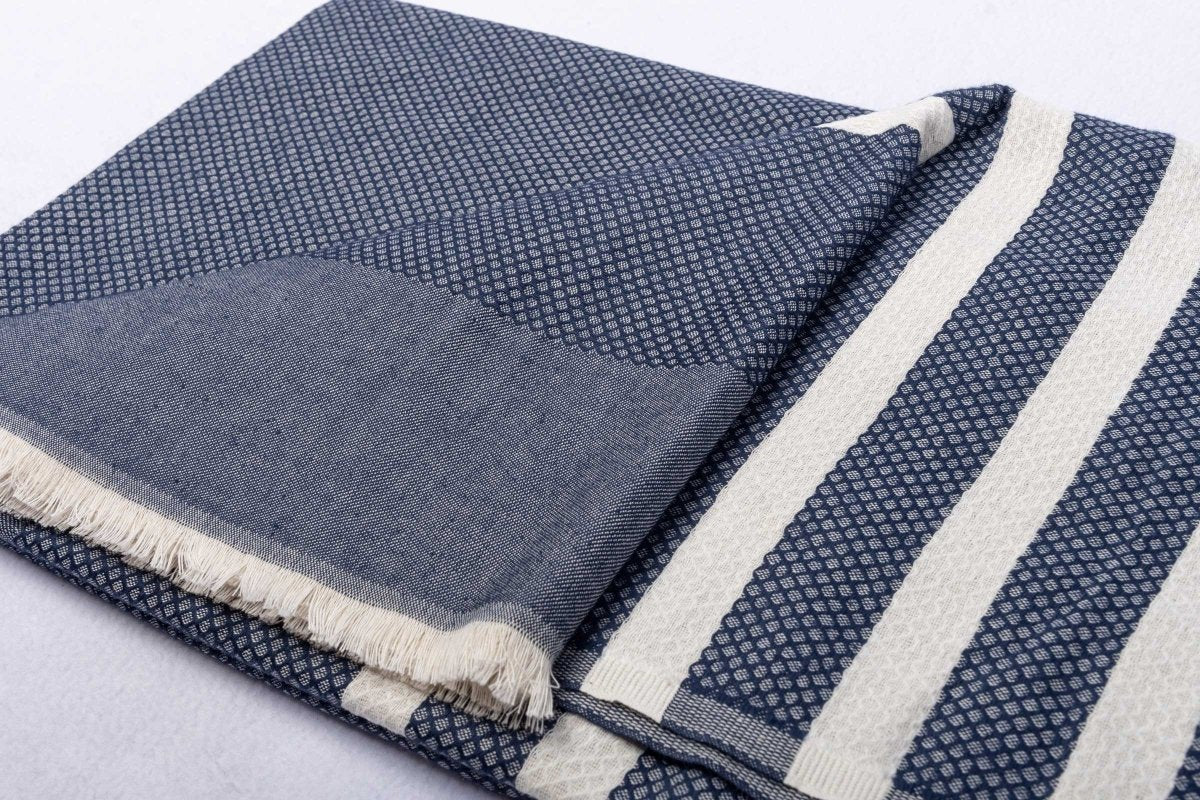 Grande Fouta en coton rayé - Image 3