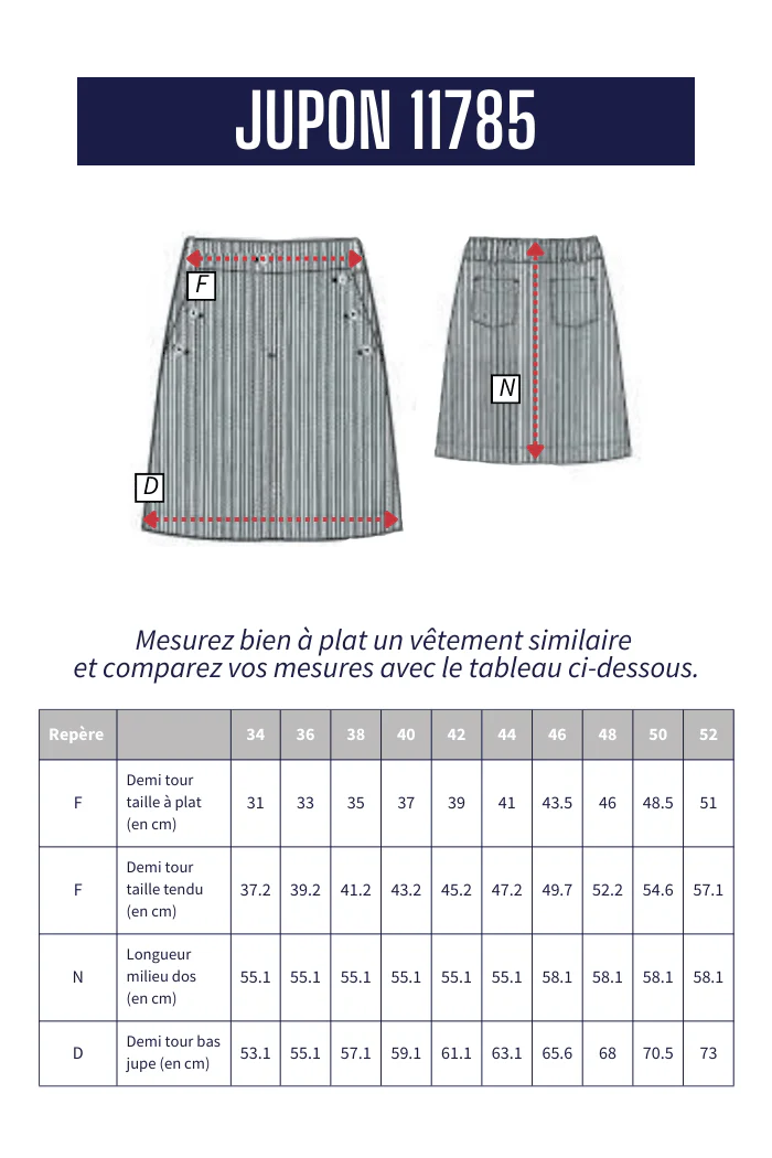 Jupe à rayures JUPON - Image 7