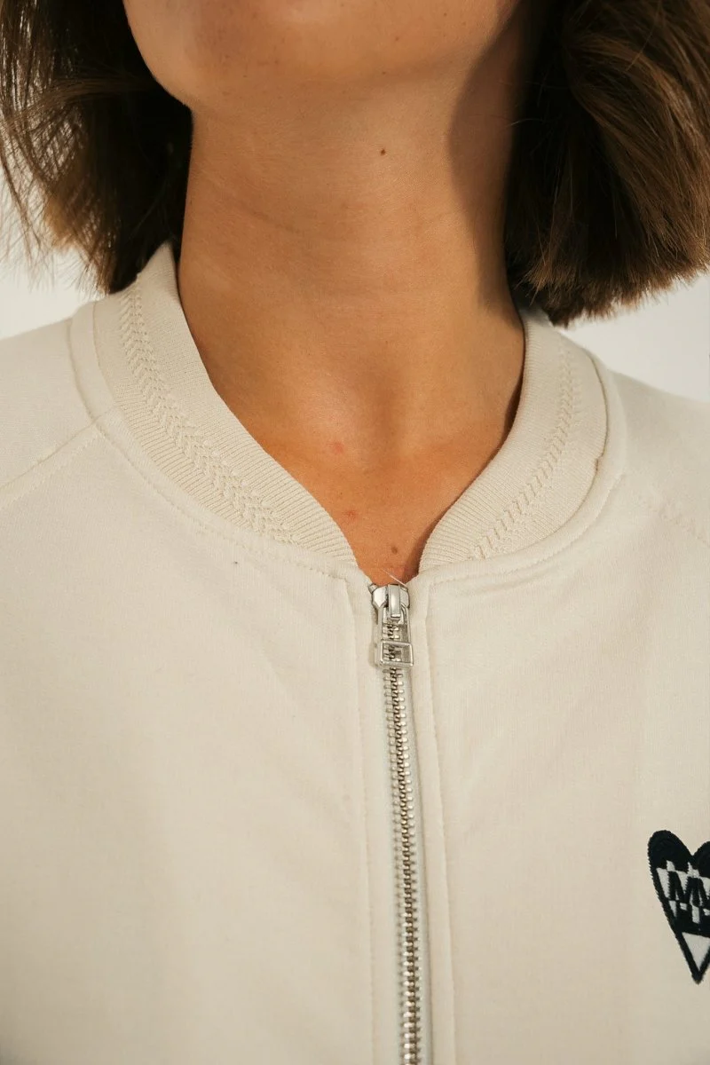 Cardigan rayé zippé MAYA - Image 4