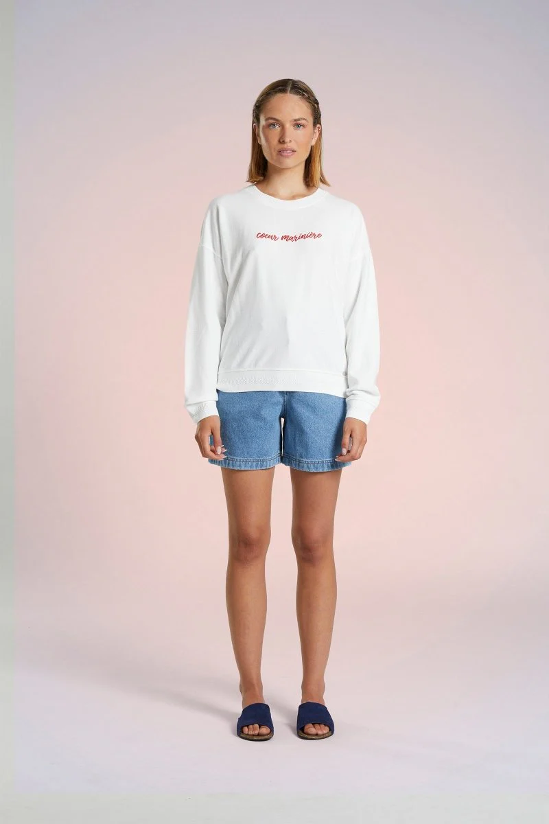 Sweat Cœur Marinière MIKELI - Image 4