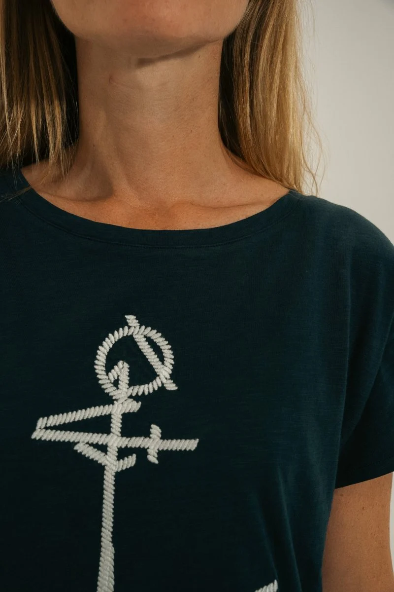 Tshirt broderie ancre MILKY - Image 5