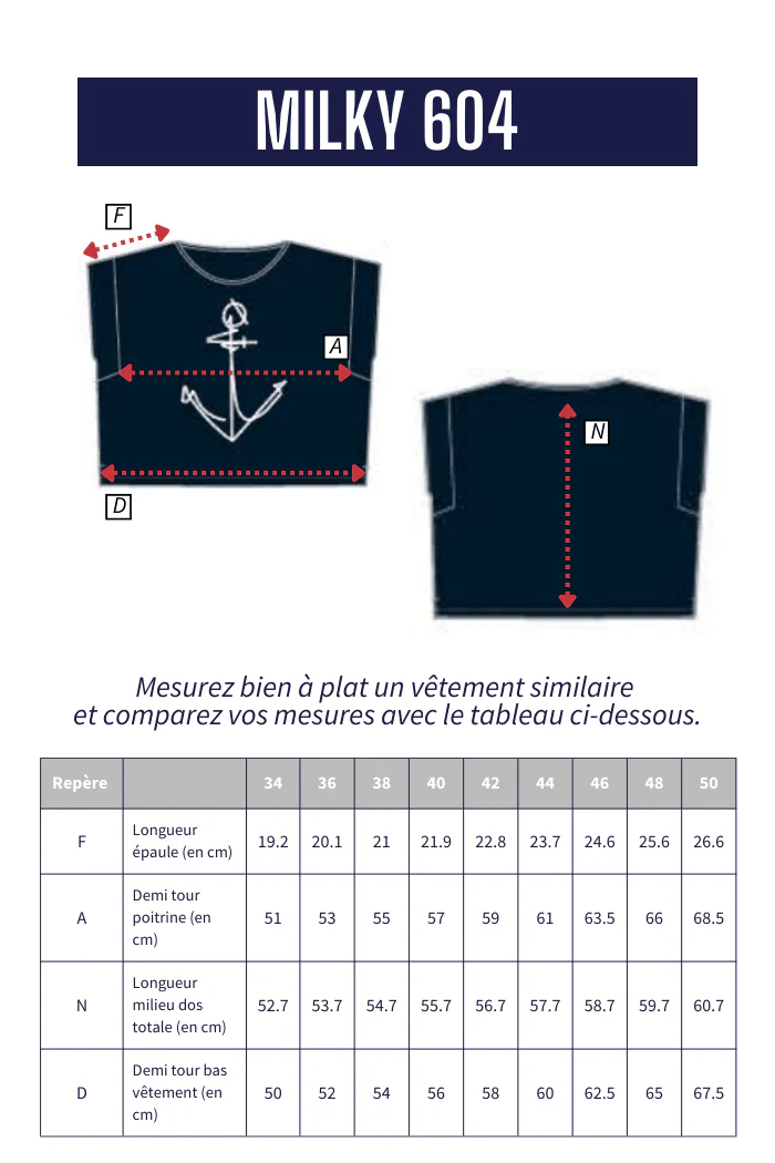 Tshirt broderie ancre MILKY - Image 7