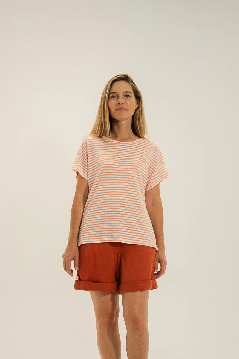 Tshirt rayé avec broderie MILKY - Image 3