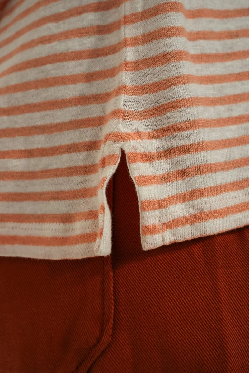 Tshirt rayé avec broderie MILKY - Image 5