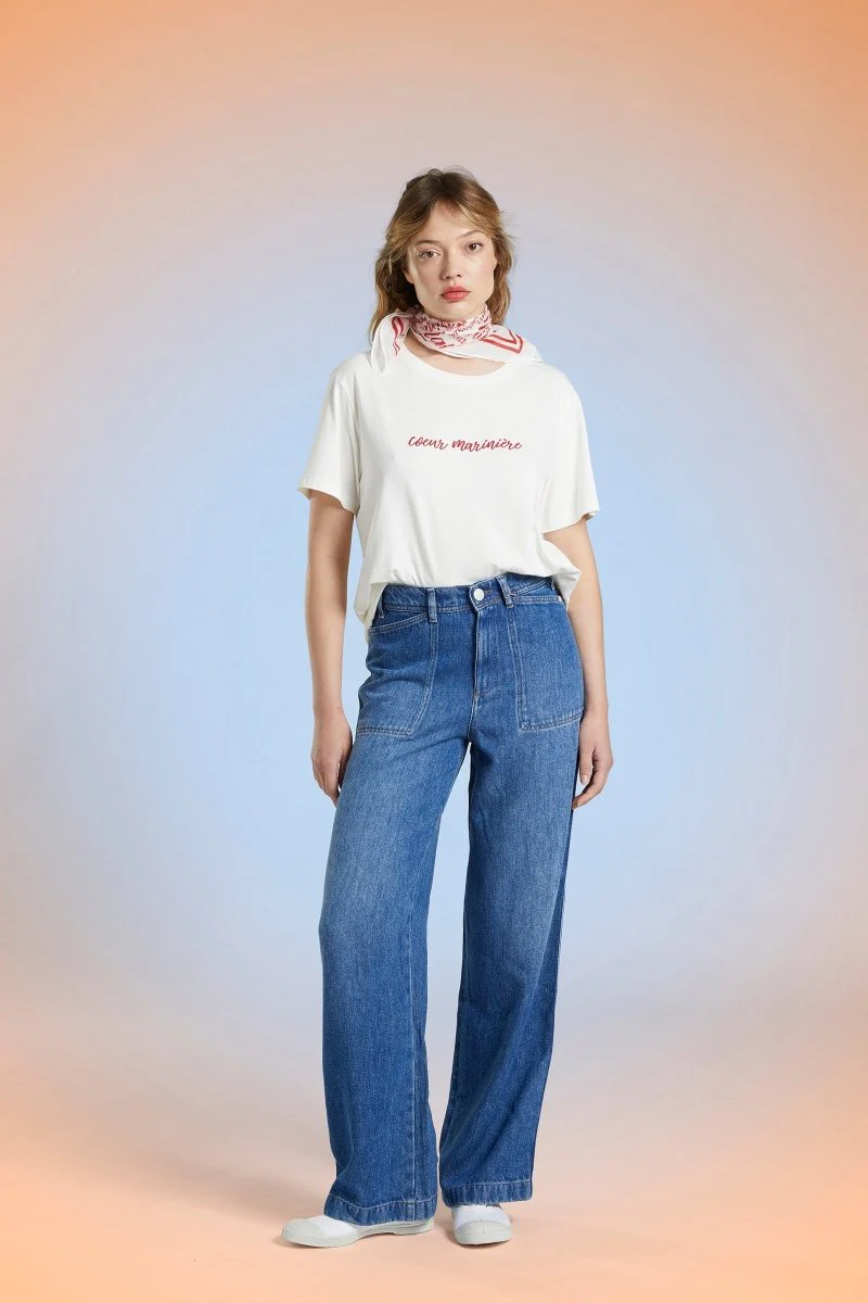 Tshirt Cœur Marinière MILOU - Image 3