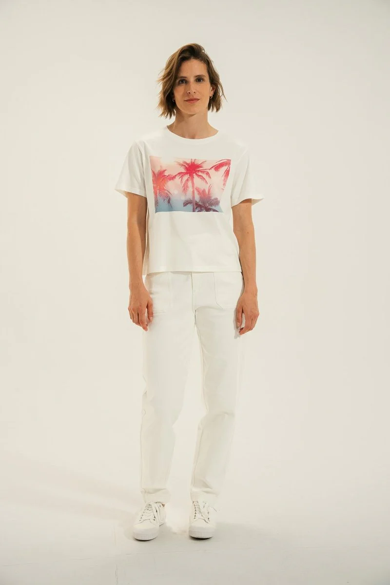 Tshirt sérigraphie palmier MILOU - Image 2