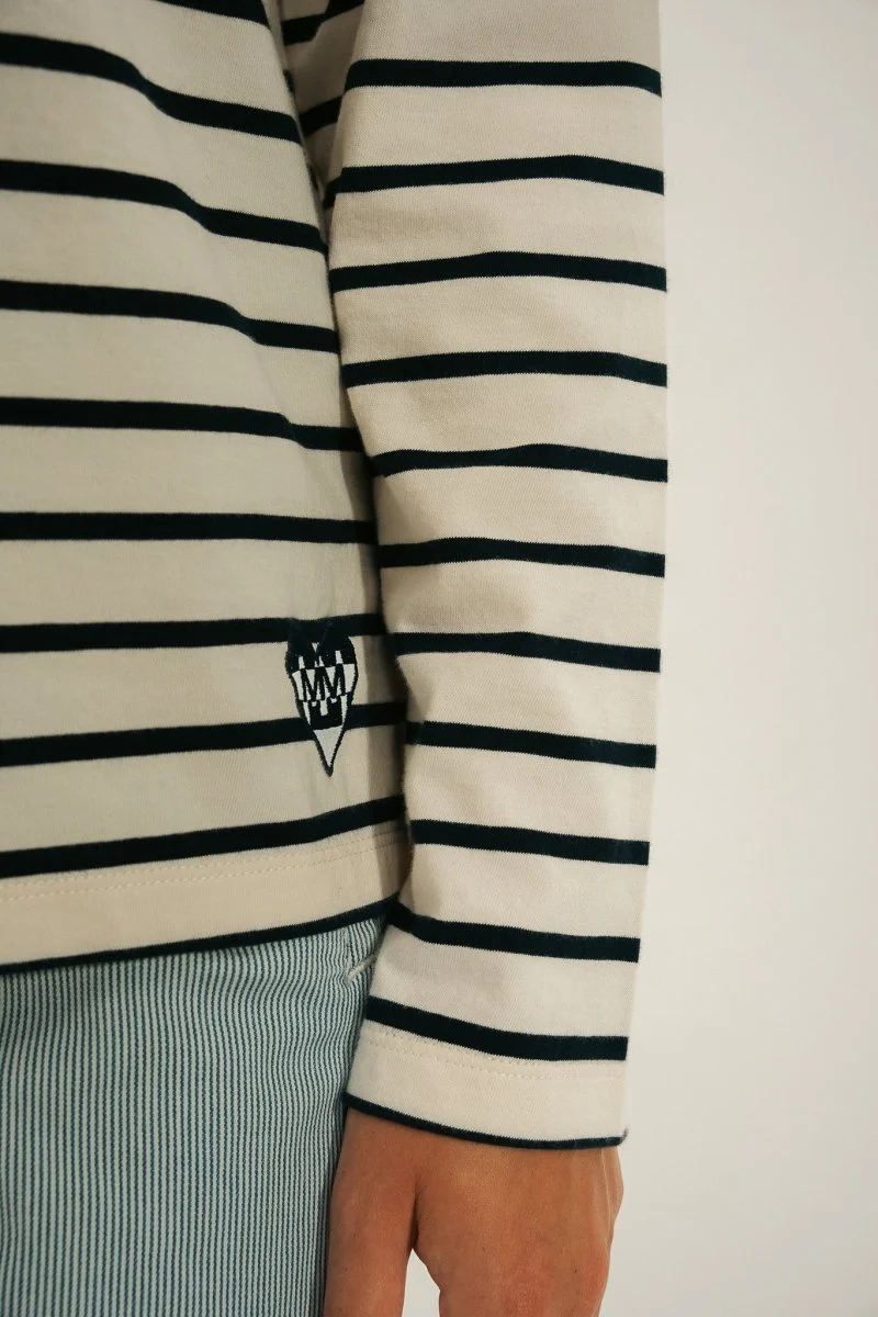 Tshirt rayé avec patte boutonnée MISTRAL - Image 5