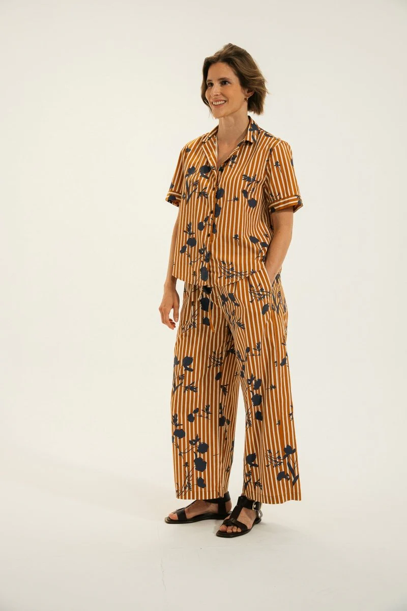 Pantalon large en coton imprimé - Image 3
