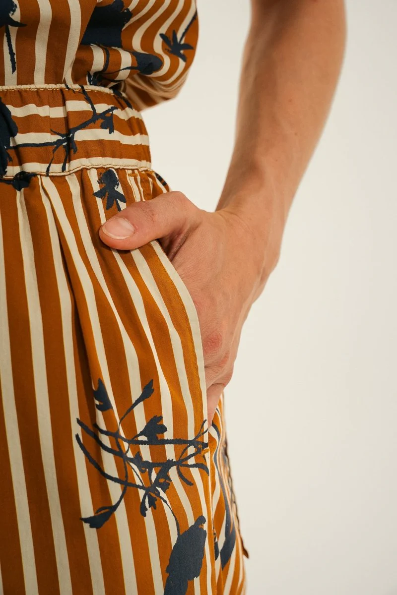Pantalon large en coton imprimé - Image 4
