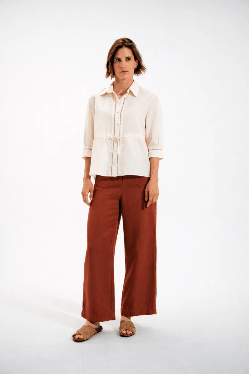 Pantalon droit en lyocell PANAMA - Image 2