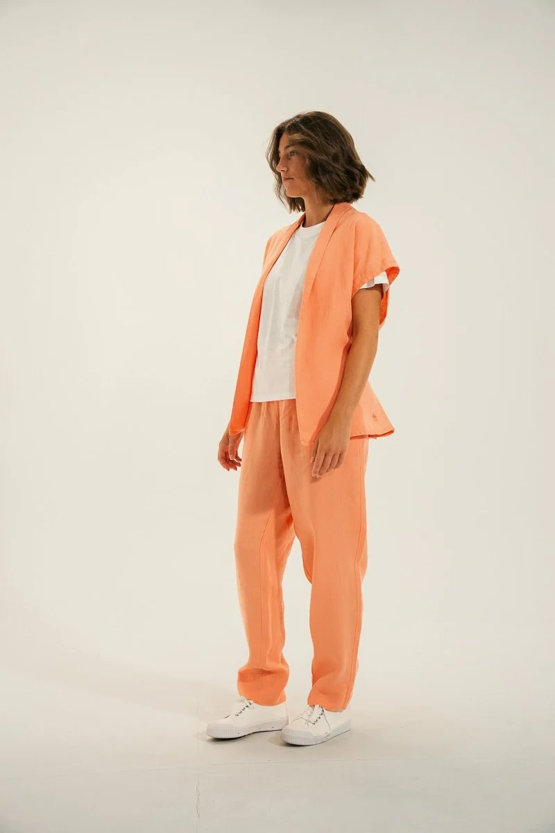 Pantalon élastiqué en lin PARIS - Image 3