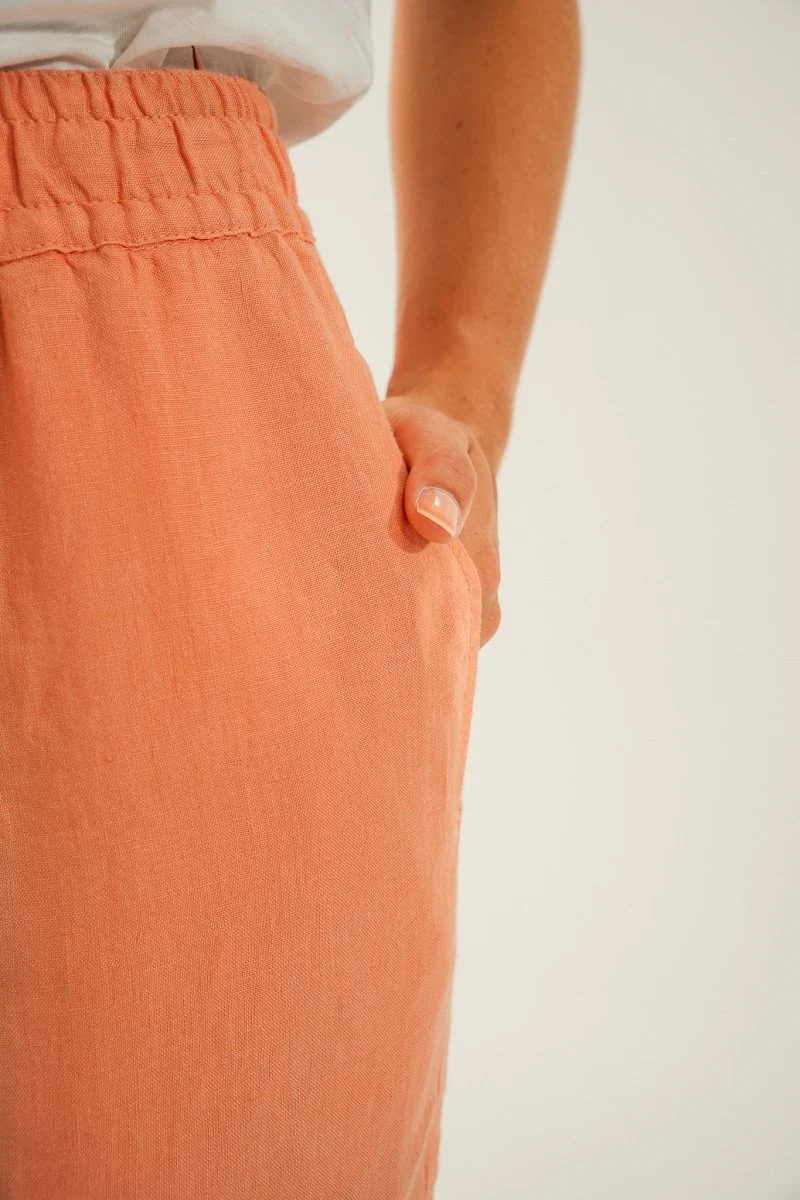 Pantalon élastiqué en lin PARIS - Image 6