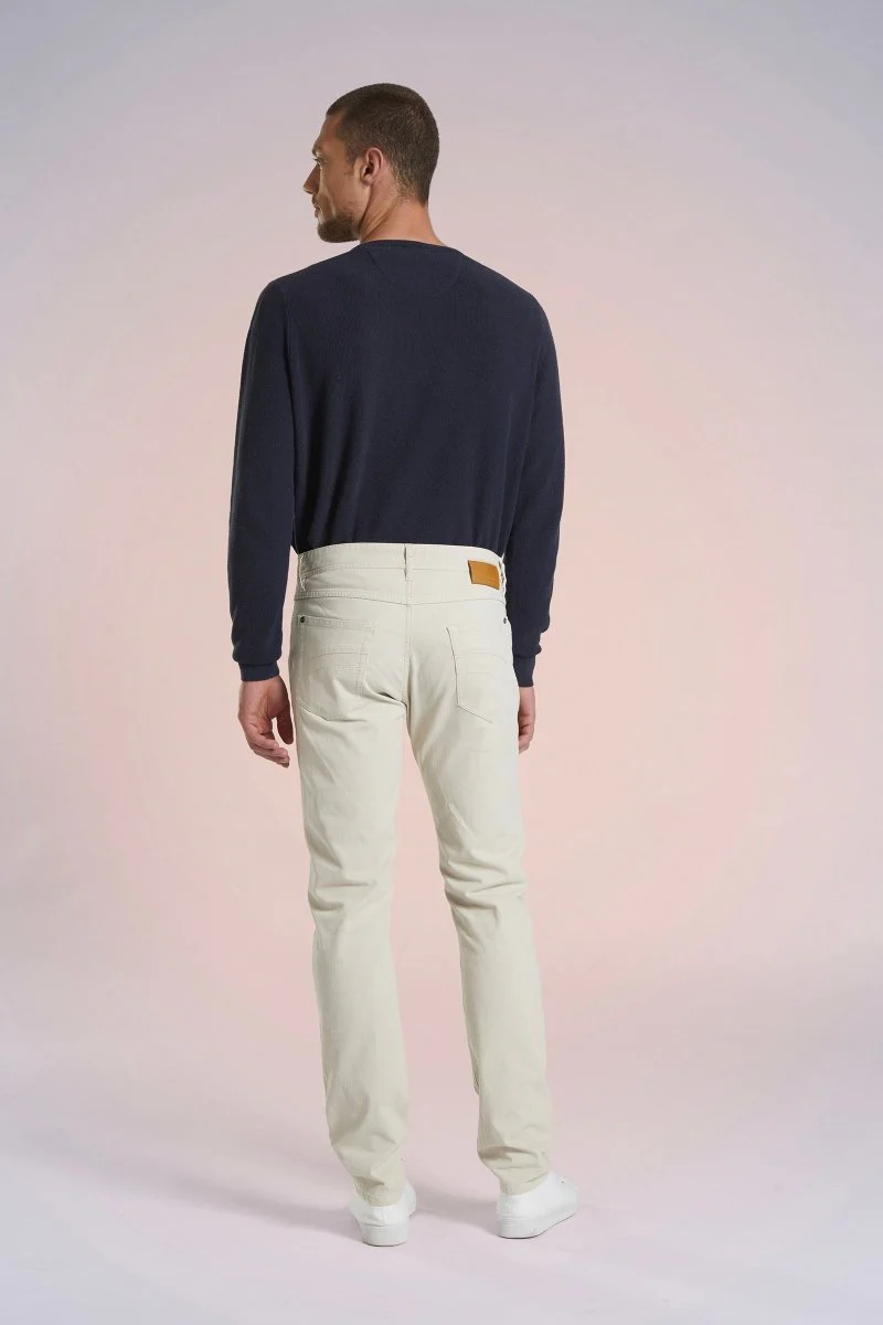 Pantalon 5 poches en coton PAVOIS - Image 3