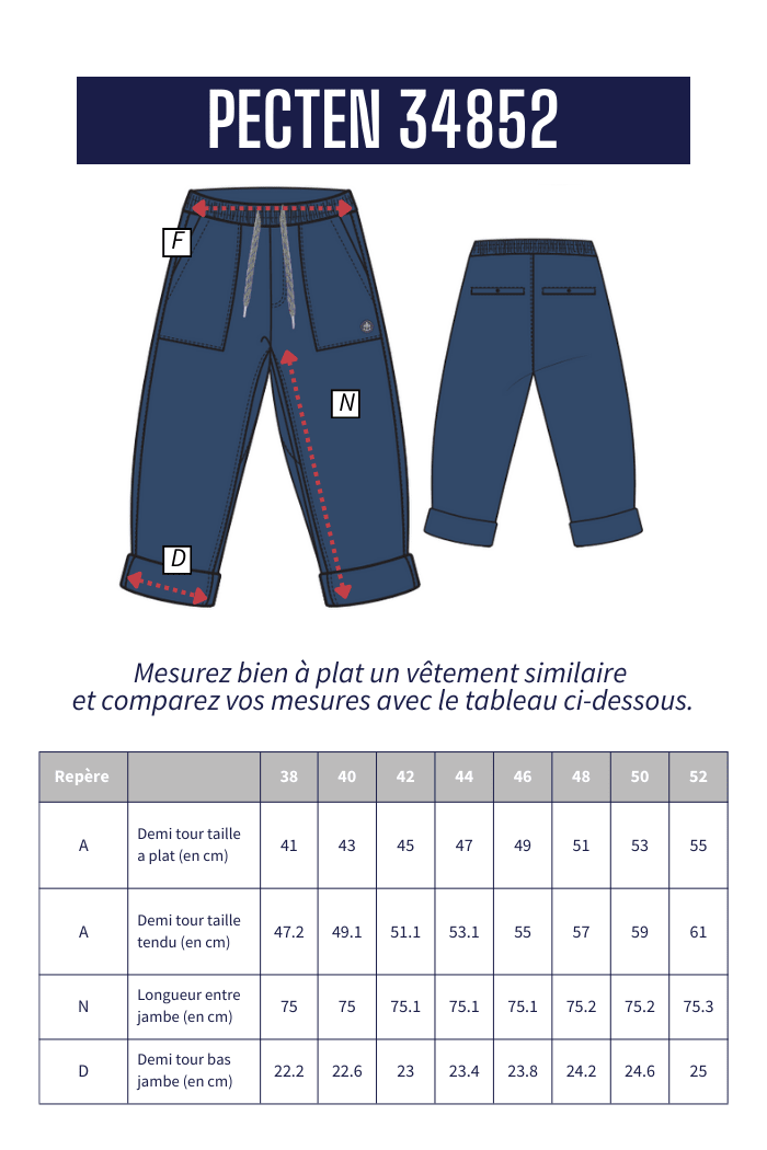Pantalon ample à chevron PECTEN - Image 7