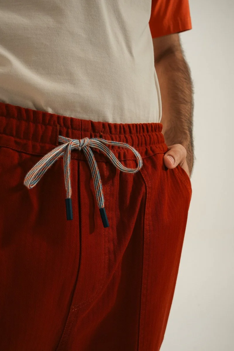 Pantalon ample à chevron PECTEN - Image 4