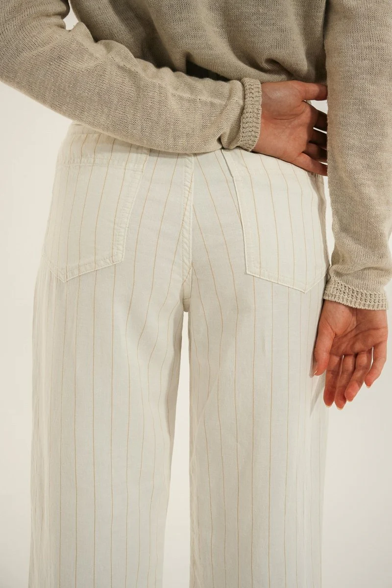 Pantalon en lin rayé PIANA - Image 6