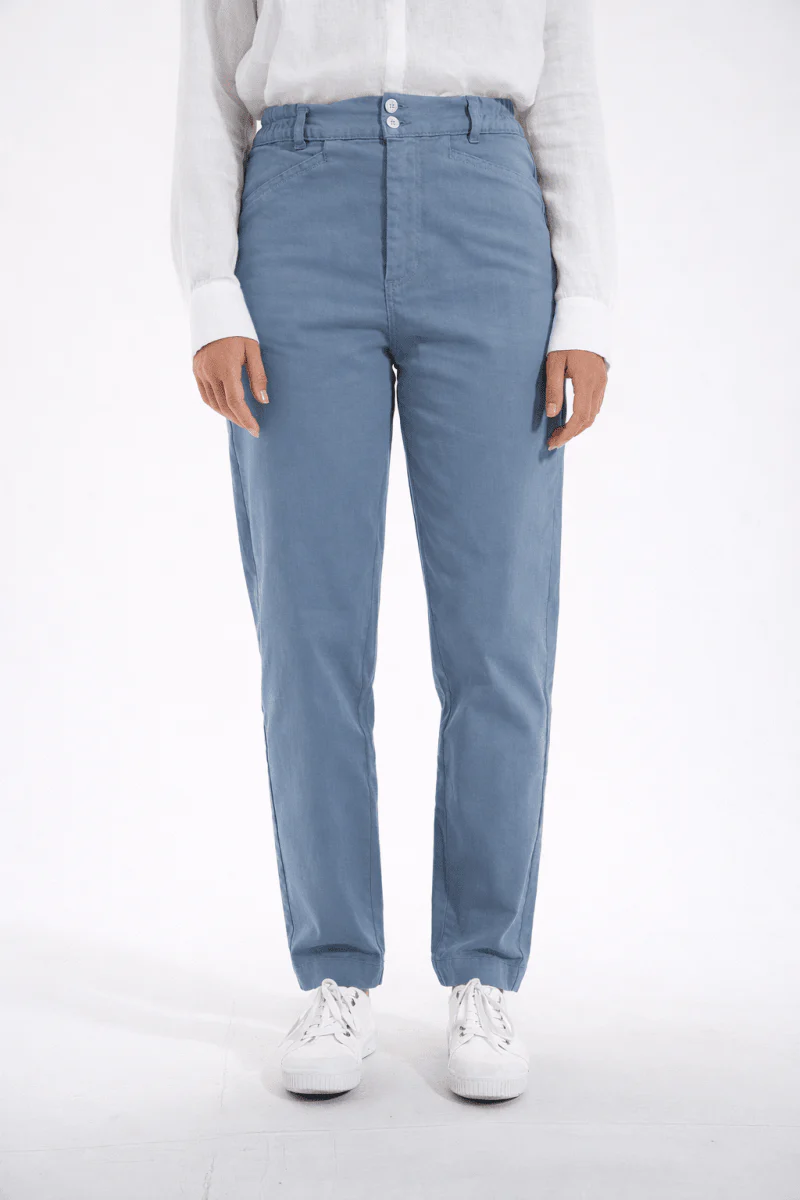 Pantalon élastiqué en coton PONTY