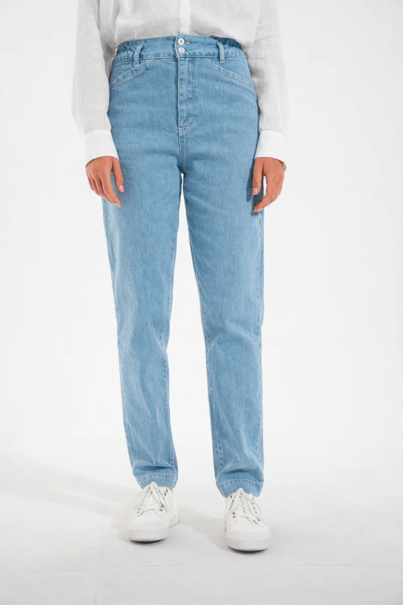 Jeans élastiquée jambe arrondie PONTY