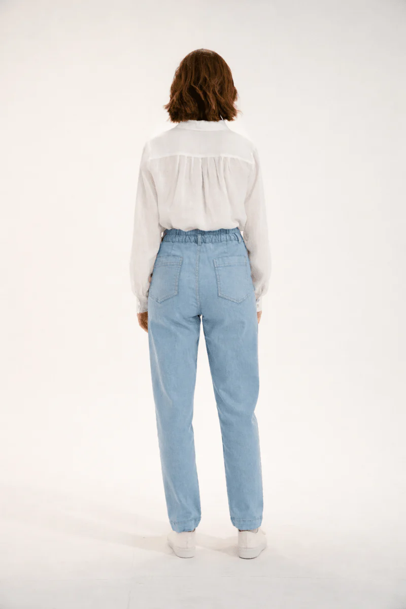 Jeans élastiquée jambe arrondie PONTY - Image 2