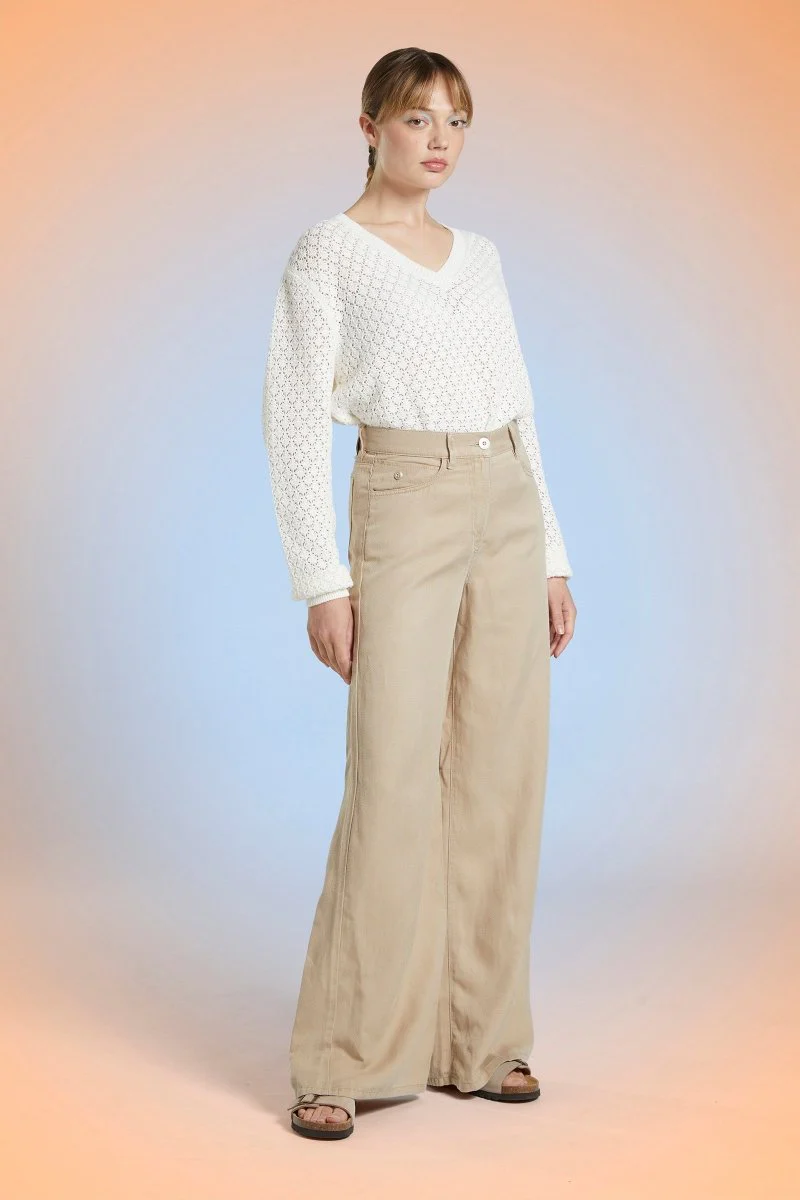 Pantalon large lyocell PORTO. - Image 4