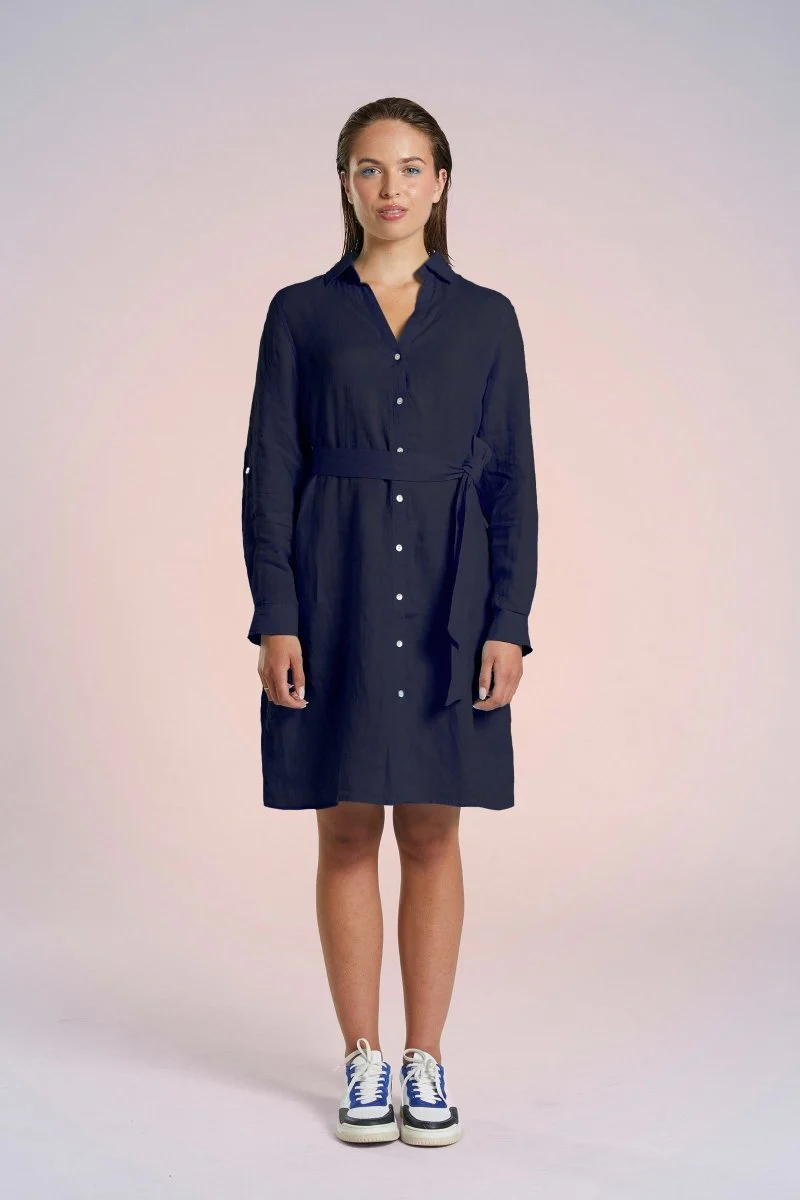 Robe chemisier en lin RECIF