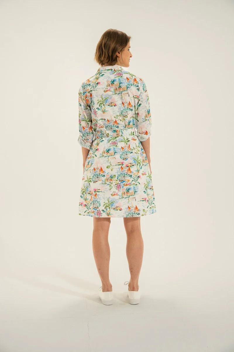 Robe chemisier imprimé RECIF - Image 3