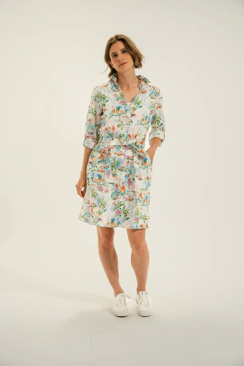 Robe chemisier imprimé RECIF - Image 4