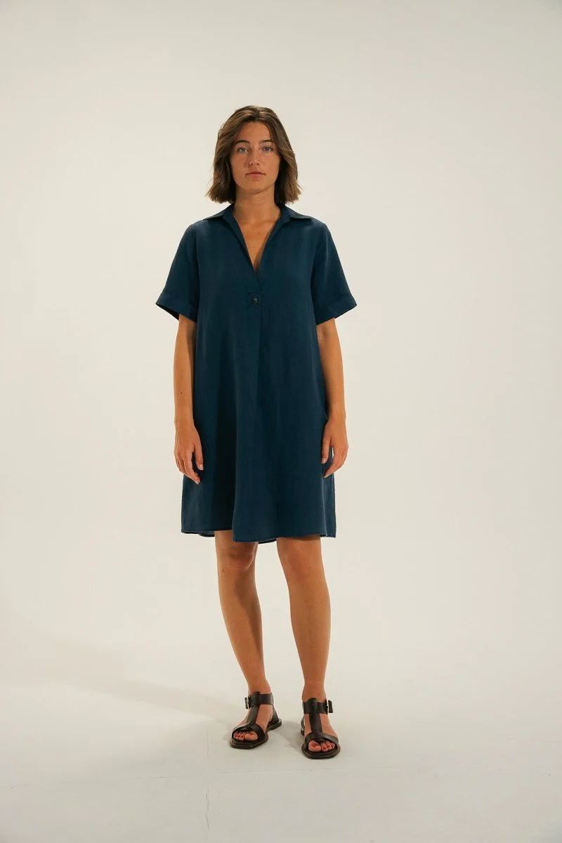 robe courte en lin RITA