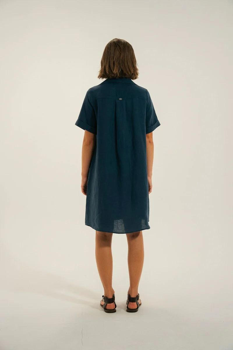 robe courte en lin RITA - Image 3