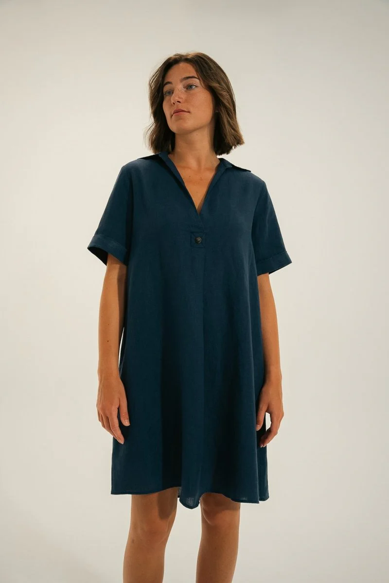 robe courte en lin RITA - Image 4