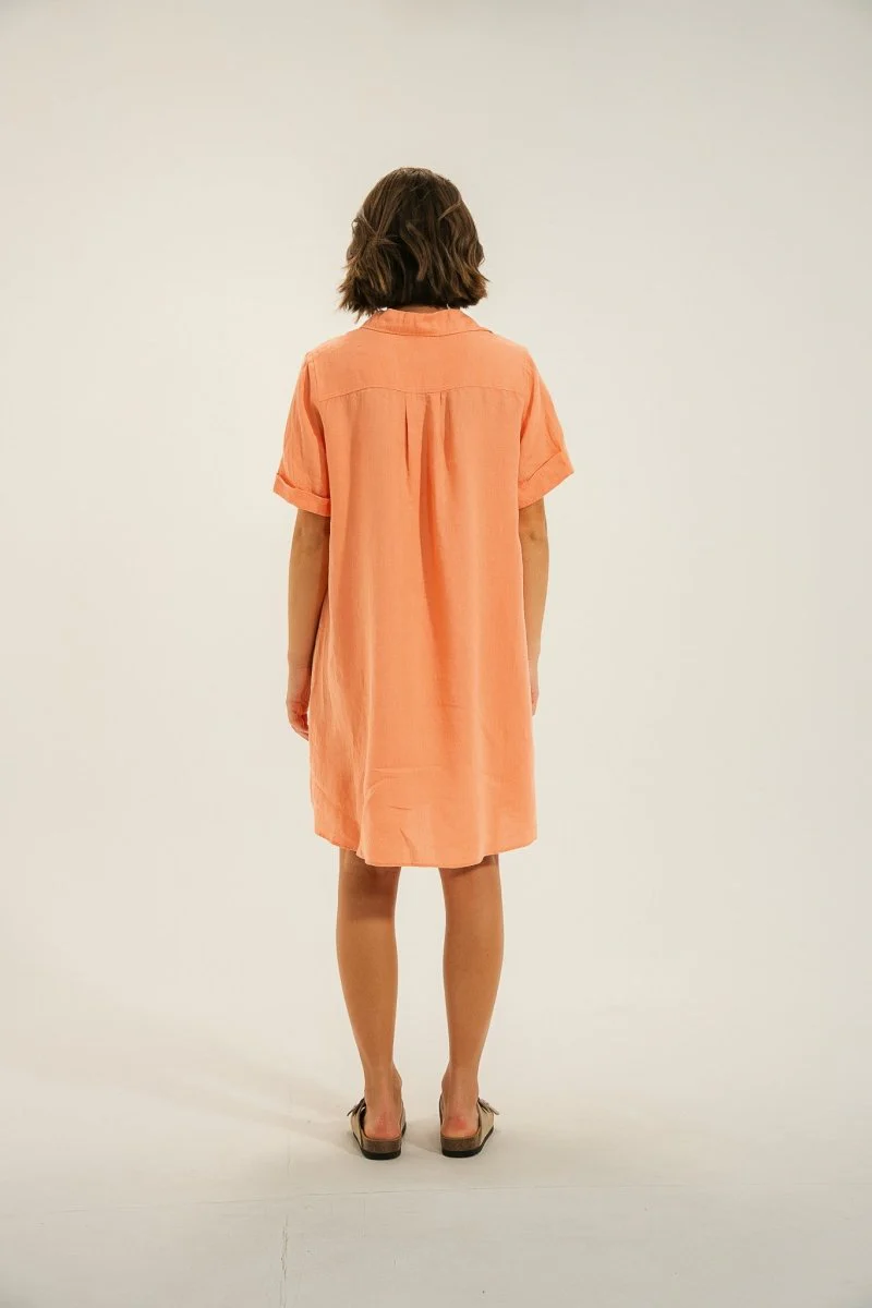 robe courte en lin RITA - Image 3