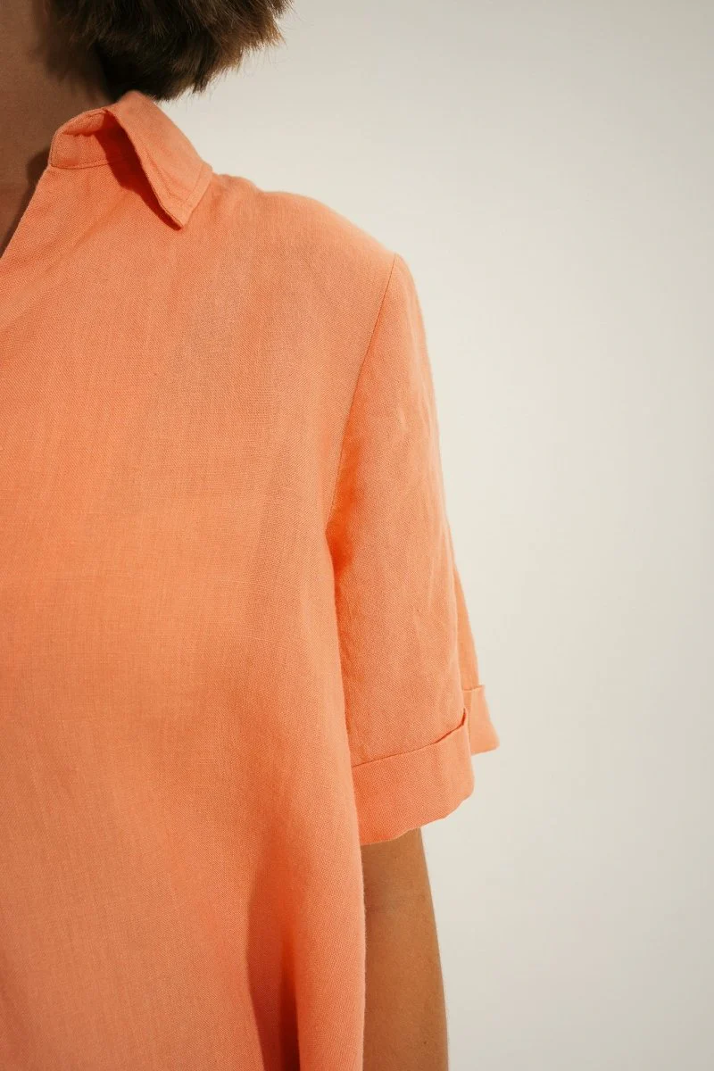 robe courte en lin RITA - Image 4