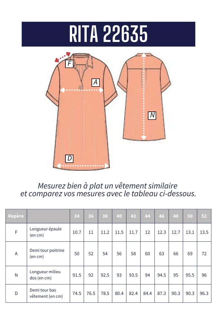 robe courte en lin RITA - Image 6