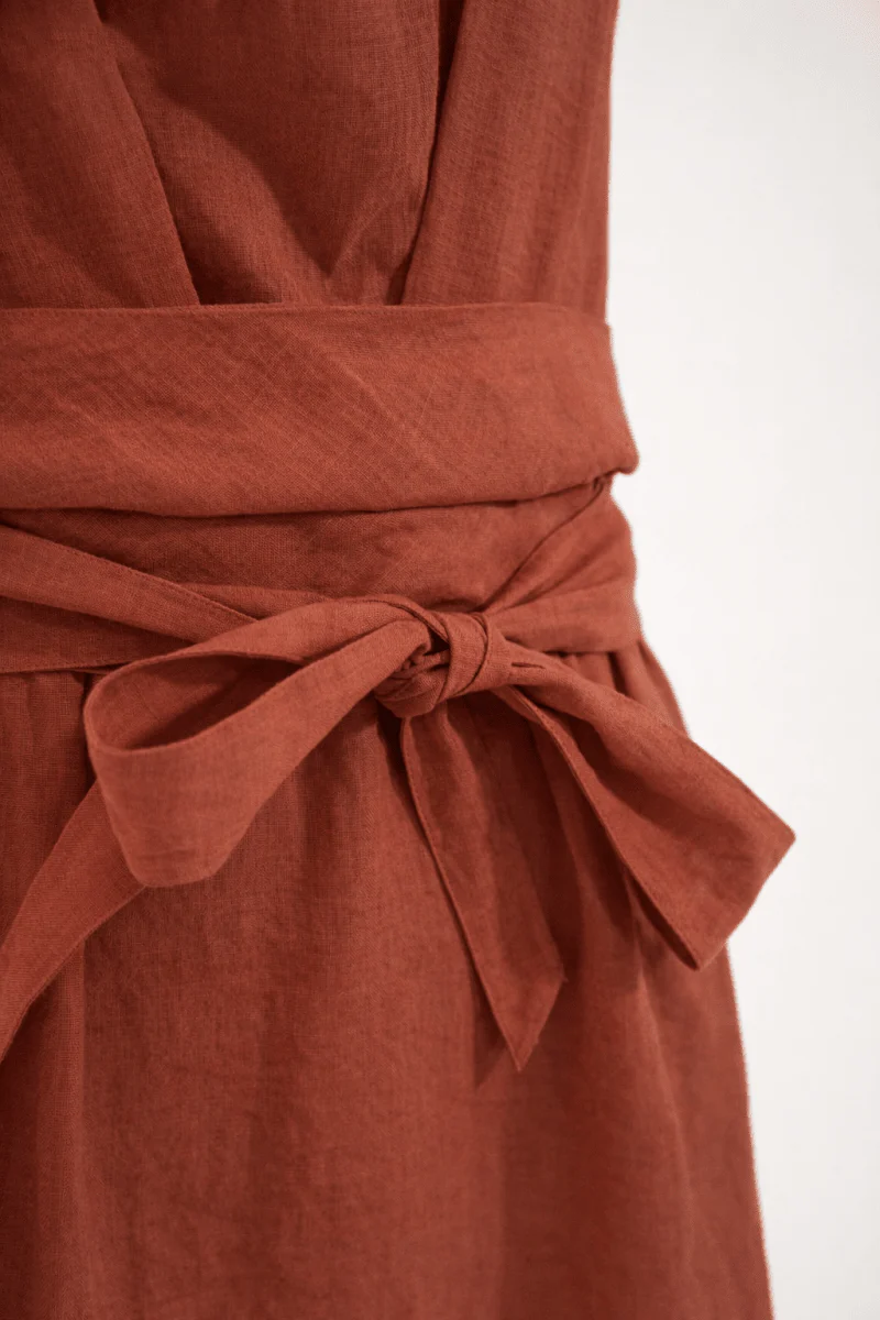 Robe longue en lin ROME - Image 4
