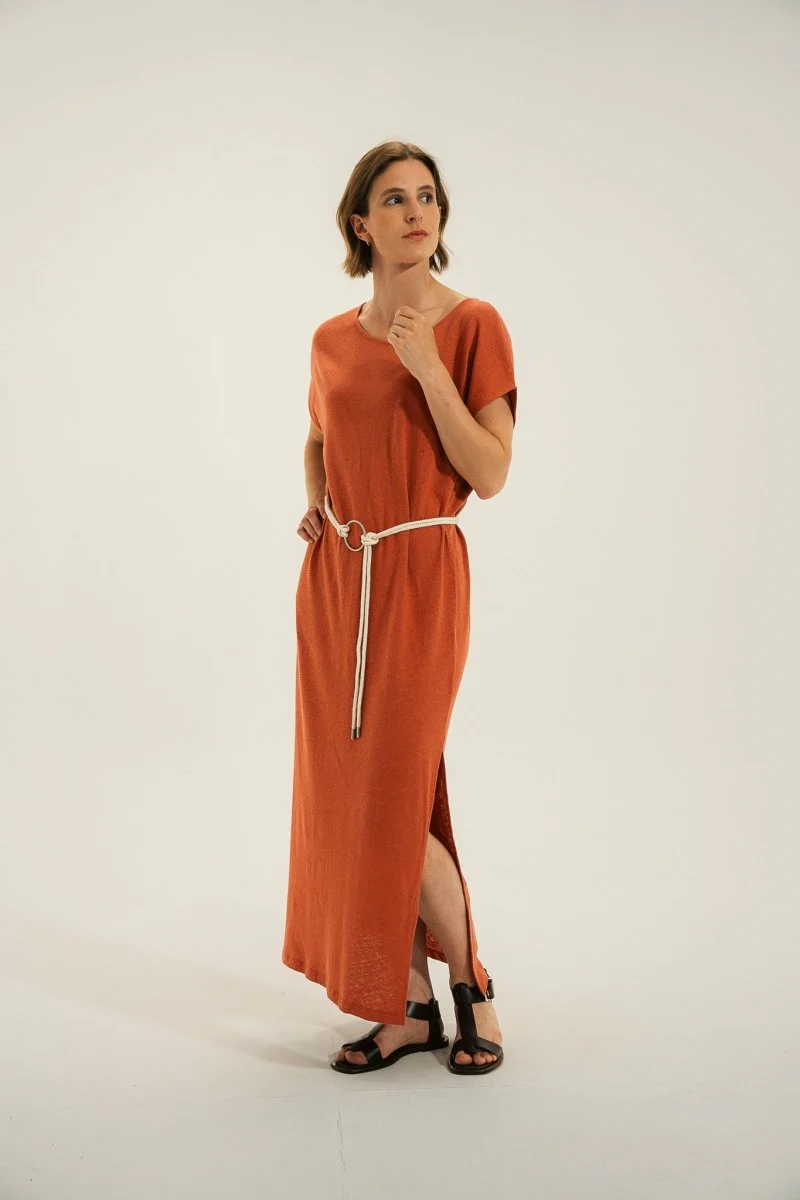 Robe longue en jersey ROSE - Image 4